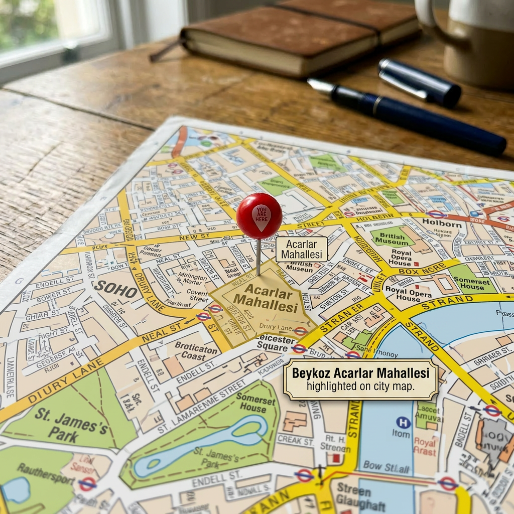 Map of central London with a red pushpin marking Covent Garden and nearby landmarks
